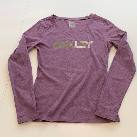 Oakley Tops - Oakley Women's Small Purple Long Sleeve T-Shirt